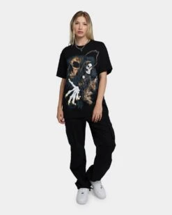 Rats Get Fat Fear The Reaper T-Shirt Black/Gold -Sportswear Women Store 02040482 YB003 womens 0020