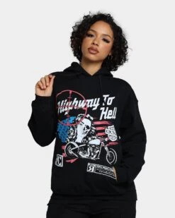 Rats Get Fat Highway To Hell Hoodie Black