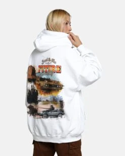 American Thrift X Back To The Future Back To The Future 3 Hoodie White