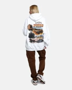 American Thrift X Back To The Future Back To The Future 3 Hoodie White -Sportswear Women Store 02040715 YW100 womens 030 Edit