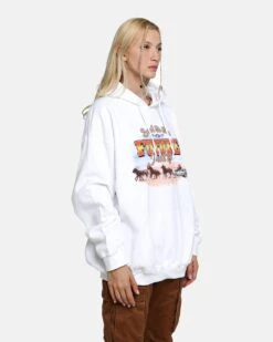 American Thrift X Back To The Future Back To The Future 3 Hoodie White -Sportswear Women Store 02040715 YW100 womens 060 Edit