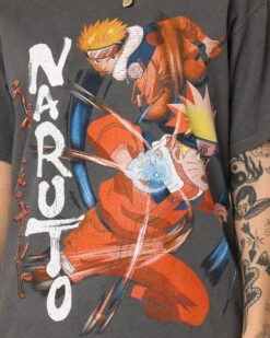 Goat Crew Goat Crew X Naruto Naruto CLR Vintage T-Shirt Charcoal -Sportswear Women Store 02040783 YC300 womens 0040