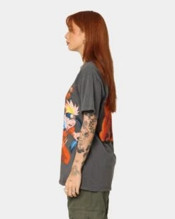 Goat Crew Goat Crew X Naruto Naruto CLR Vintage T-Shirt Charcoal -Sportswear Women Store 02040783 YC300 womens 0070