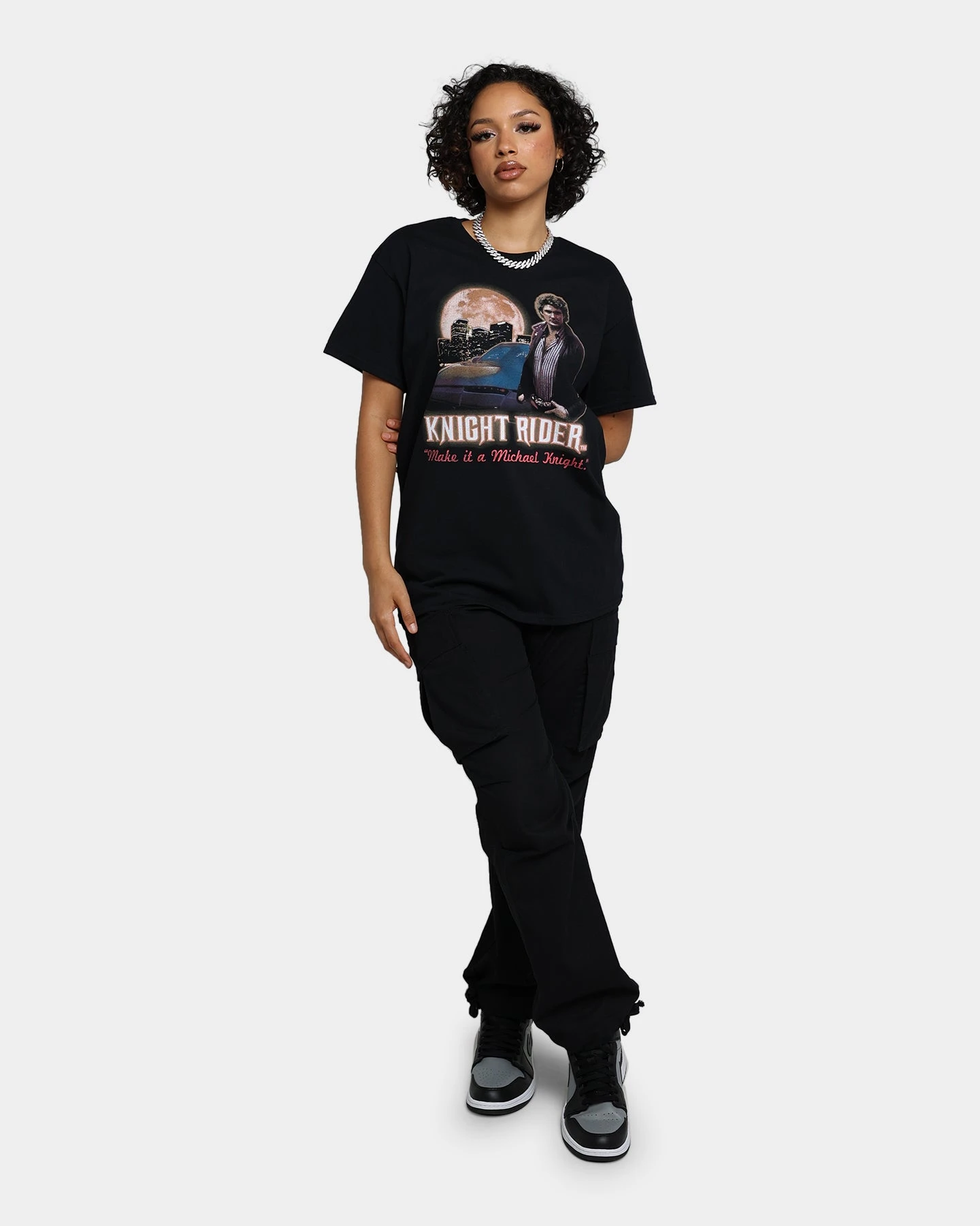 American Thrift X Knight Rider Make It Michael Knight T-Shirt Black 4 American Thrift X Knight Rider Make It Michael Knight T-Shirt Black - Image 2