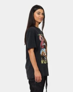 Tupac R U Still Down Homage Vintage T-Shirt Washed Black -Sportswear Women Store 02040823 YW607 womens 0050