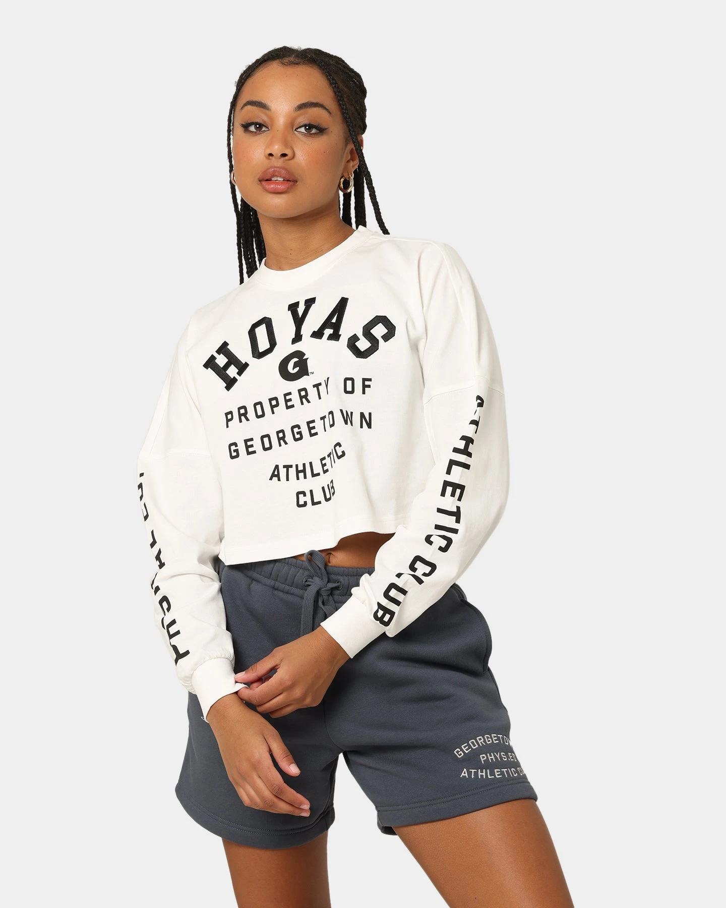 National Collegiate Athletic Association Georgetown Hoyas Women's Athletics T-Shirt Vintage White 3 National Collegiate Athletic Association Georgetown Hoyas Women's Athletics T-Shirt Vintage White