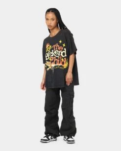 Goat Crew Backend Child Vintage T-Shirt Black Wash -Sportswear Women Store 02040982 YB295 womens 0030