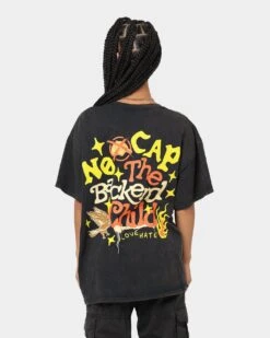 Goat Crew Backend Child Vintage T-Shirt Black Wash -Sportswear Women Store 02040982 YB295 womens 0050
