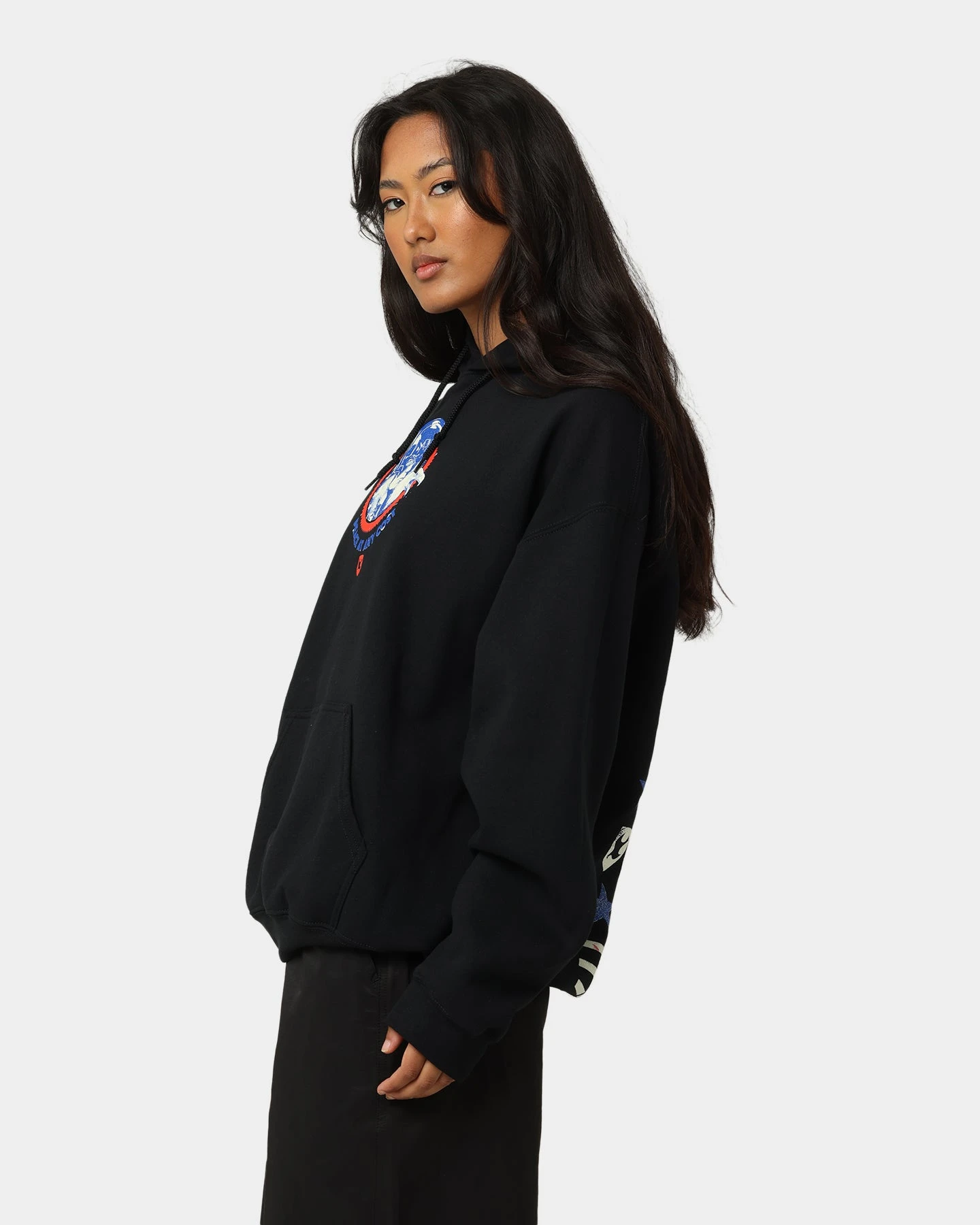 Goat Crew X Peacemaker Eat Peace MF Hoodie Black 9 Goat Crew X Peacemaker Eat Peace MF Hoodie Black - Image 7