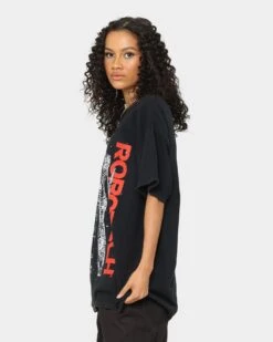 American Thrift X Robotech VFIJ Vintage T-Shirt Washed Black 13 American Thrift X Robotech VFIJ Vintage T-Shirt Washed Black -Sportswear Women Store 02041028 YW607 womens 0060
