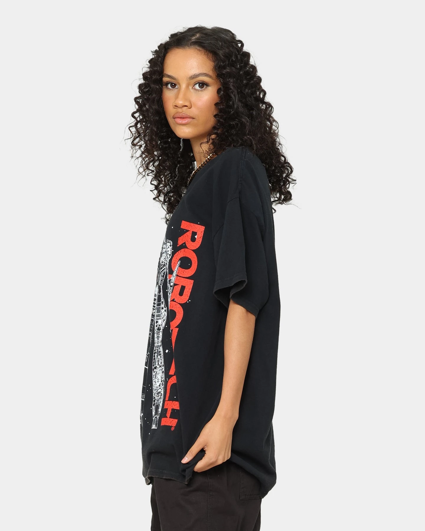 American Thrift X Robotech VFIJ Vintage T-Shirt Washed Black 8 American Thrift X Robotech VFIJ Vintage T-Shirt Washed Black - Image 6