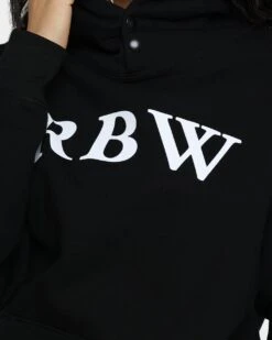 Raised By Wolves Initialism Snap Hoodie Black -Sportswear Women Store 02041031 YB001 womens 0070