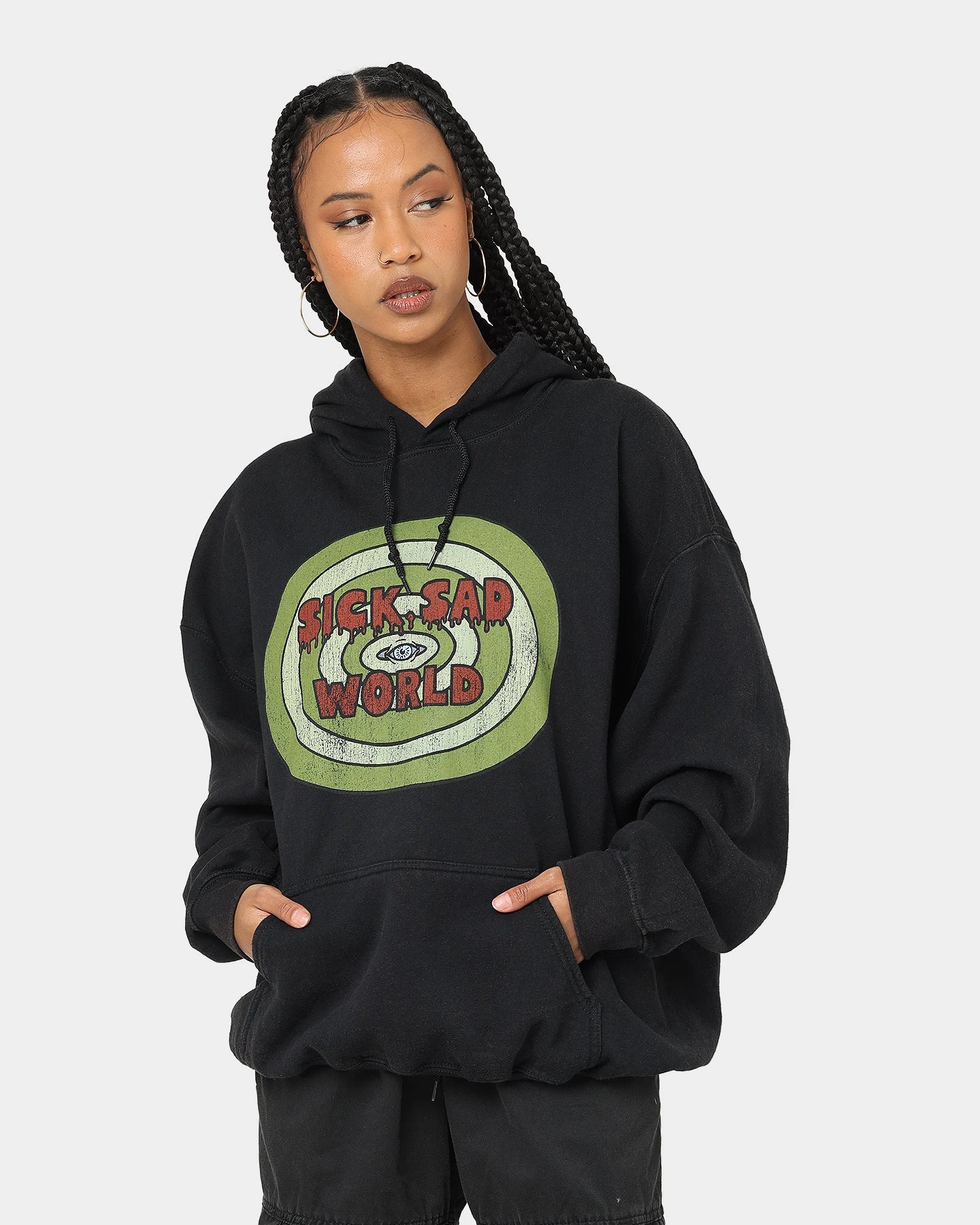 American Thrift X Daria Sick Sad World Vintage Hoodie Black Wash 3 American Thrift X Daria Sick Sad World Vintage Hoodie Black Wash