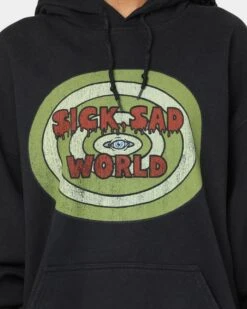 American Thrift X Daria Sick Sad World Vintage Hoodie Black Wash 10 American Thrift X Daria Sick Sad World Vintage Hoodie Black Wash -Sportswear Women Store 02041195 YB295 womens 0030