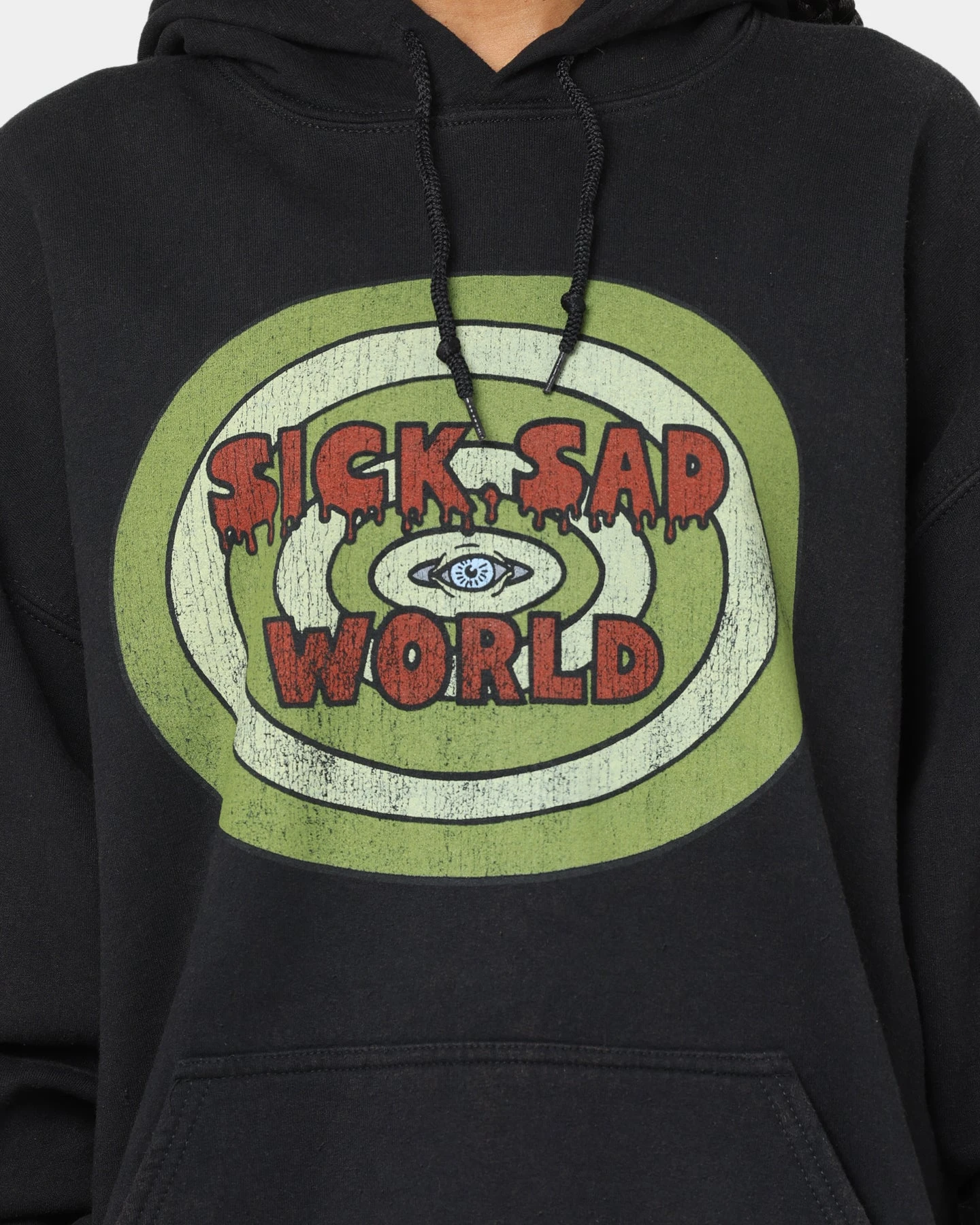 American Thrift X Daria Sick Sad World Vintage Hoodie Black Wash 5 American Thrift X Daria Sick Sad World Vintage Hoodie Black Wash - Image 3