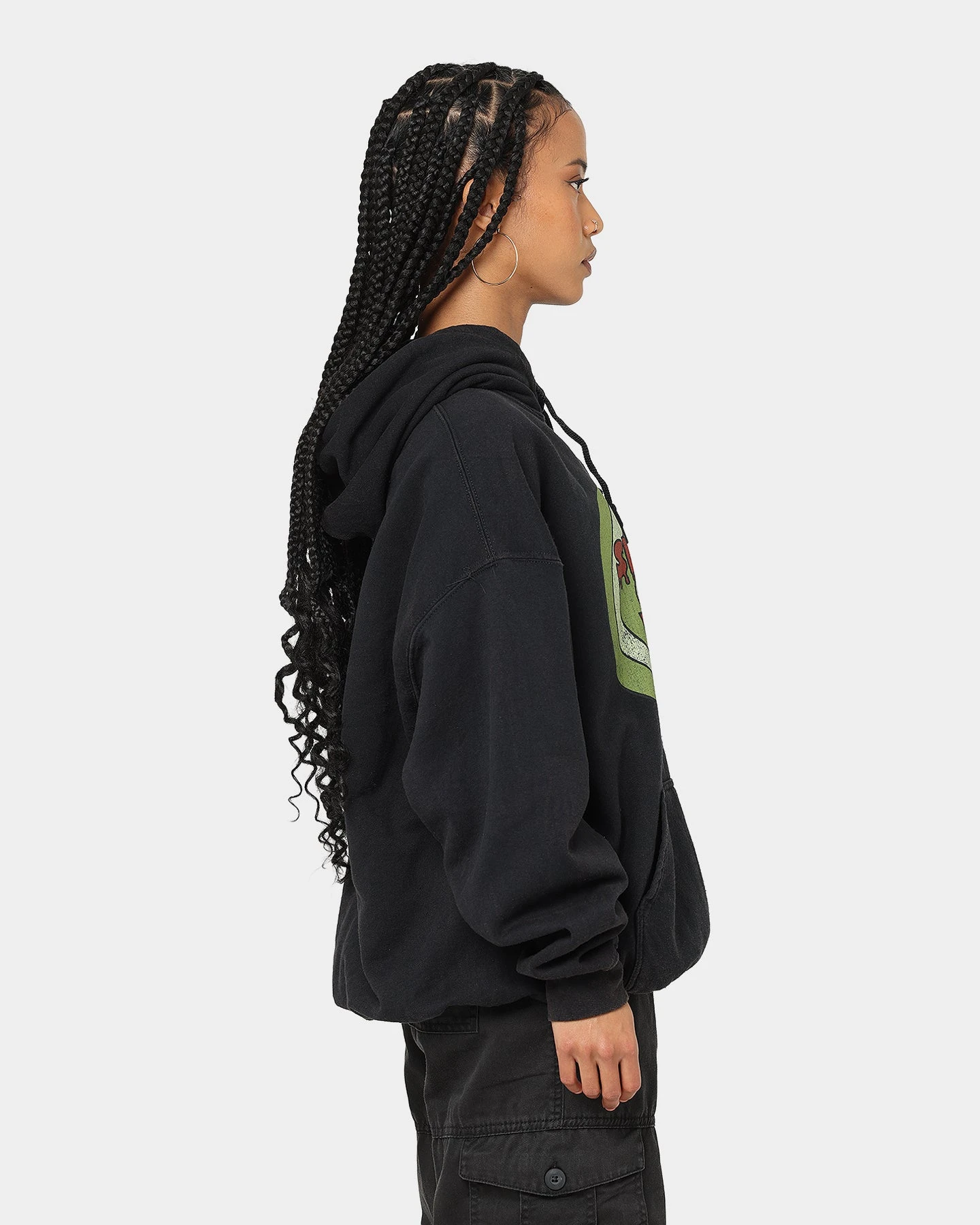 American Thrift X Daria Sick Sad World Vintage Hoodie Black Wash 7 American Thrift X Daria Sick Sad World Vintage Hoodie Black Wash - Image 5