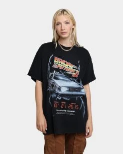 American Thrift X Back To The Future Back To The Future 2 Vintage T-Shirt Washed Black