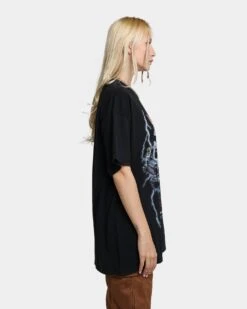 American Thrift X Back To The Future Back To The Future 2 Vintage T-Shirt Washed Black -Sportswear Women Store 02041288 YW607 womens 0050