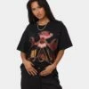 American Thrift X Powerpuff Girls Women's HIM Vintage T-Shirt Black Wash -Sportswear Women Store 02041328 YB295 womens 0010