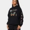 Rats Get Fat Tattoo Print Hoodie Black -Sportswear Women Store 02041348 YB001 womens 0010
