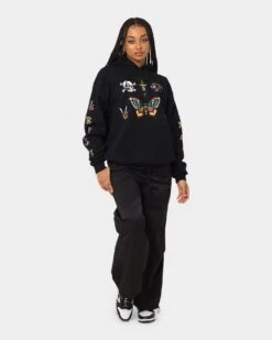 Rats Get Fat Tattoo Print Hoodie Black -Sportswear Women Store 02041348 YB001 womens 0020
