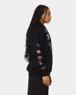 Rats Get Fat Tattoo Print Hoodie Black -Sportswear Women Store 02041348 YB001 womens 0050