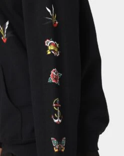 Rats Get Fat Tattoo Print Hoodie Black -Sportswear Women Store 02041348 YB001 womens 0080