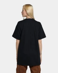 Rats Get Fat Tattoo Split Print T-Shirt Black -Sportswear Women Store 02041350 YB001 womens 0040