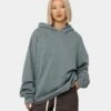 MNML Every Day Hoodie Dark Teal -Sportswear Women Store 02041609 YD045 womens 0010