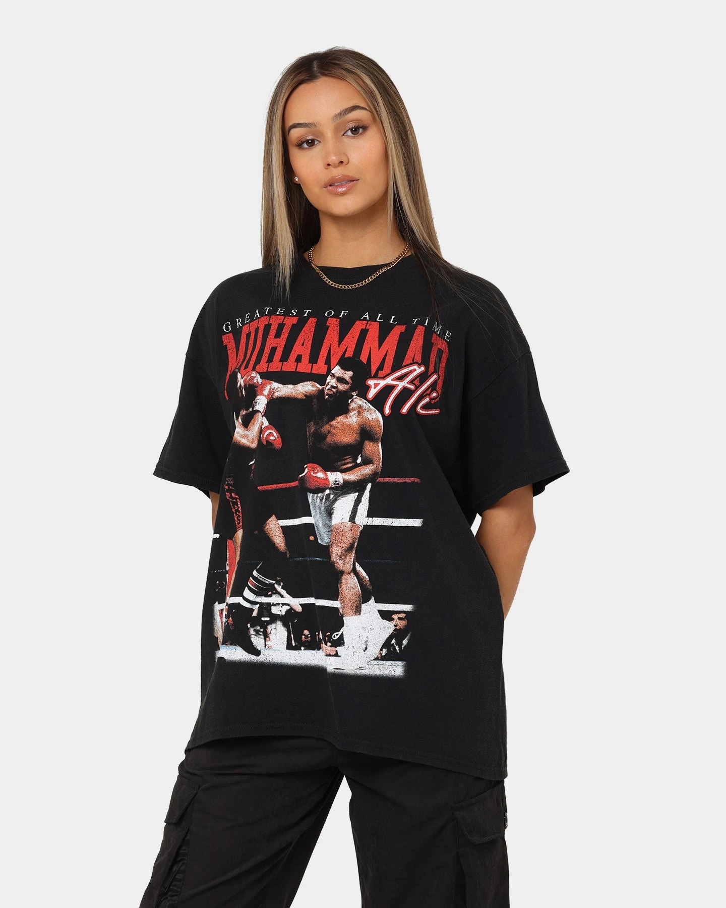 Goat Crew X Muhammad Ali Knock Out T-Shirt Black Wash 3 Goat Crew X Muhammad Ali Knock Out T-Shirt Black Wash