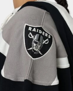 '47 BRAND 47 Brand Las Vegas Raiders Superior Lacer Hoodie Jet Black/Grey -Sportswear Women Store 02041674 YJ026 womens 0070