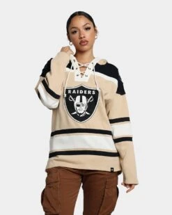 '47 BRAND 47 Brand Las Vegas Raiders Superior Lacer Hoodie Khaki