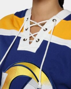 '47 BRAND 47 Brand Los Angeles Rams Superior Lacer Hoodie Royal -Sportswear Women Store 02041710 YR400 womens 0080