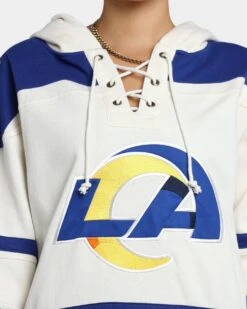 '47 BRAND 47 Brand Los Angeles Rams Superior Lacer Hoodie Cream 12 '47 BRAND 47 Brand Los Angeles Rams Superior Lacer Hoodie Cream -Sportswear Women Store 02041711 YC600 womens 0030