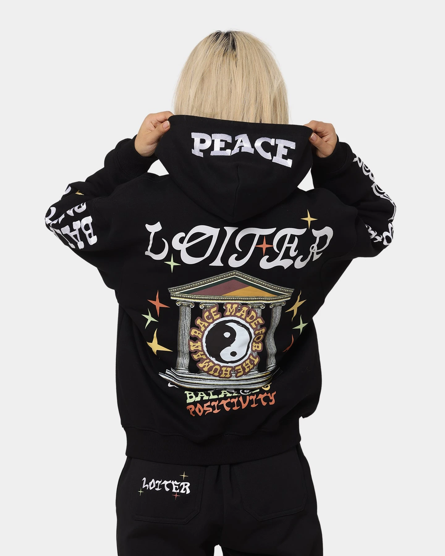 Loiter Peace Walker Hoodie Black 3 Loiter Peace Walker Hoodie Black
