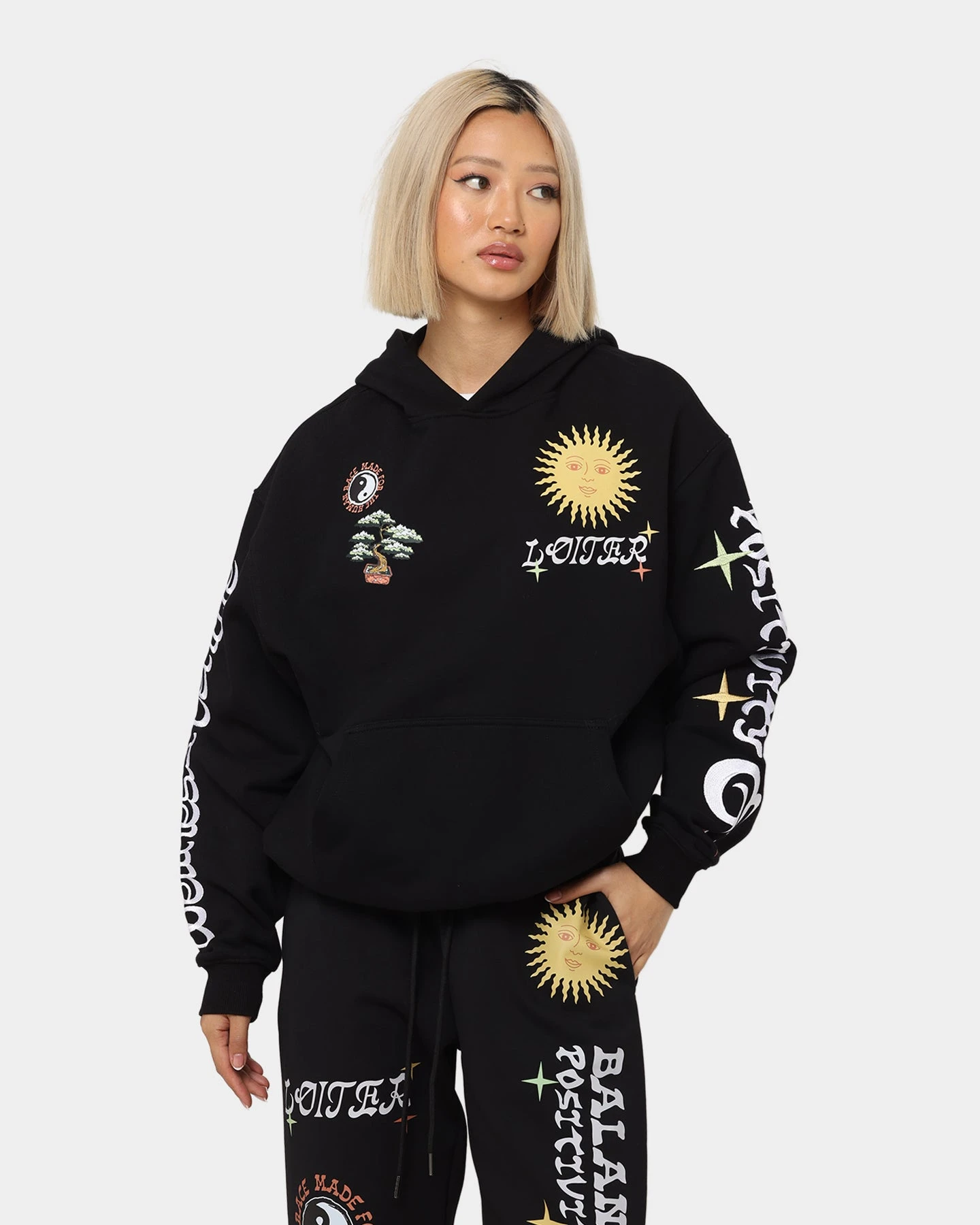 Loiter Peace Walker Hoodie Black 4 Loiter Peace Walker Hoodie Black - Image 2