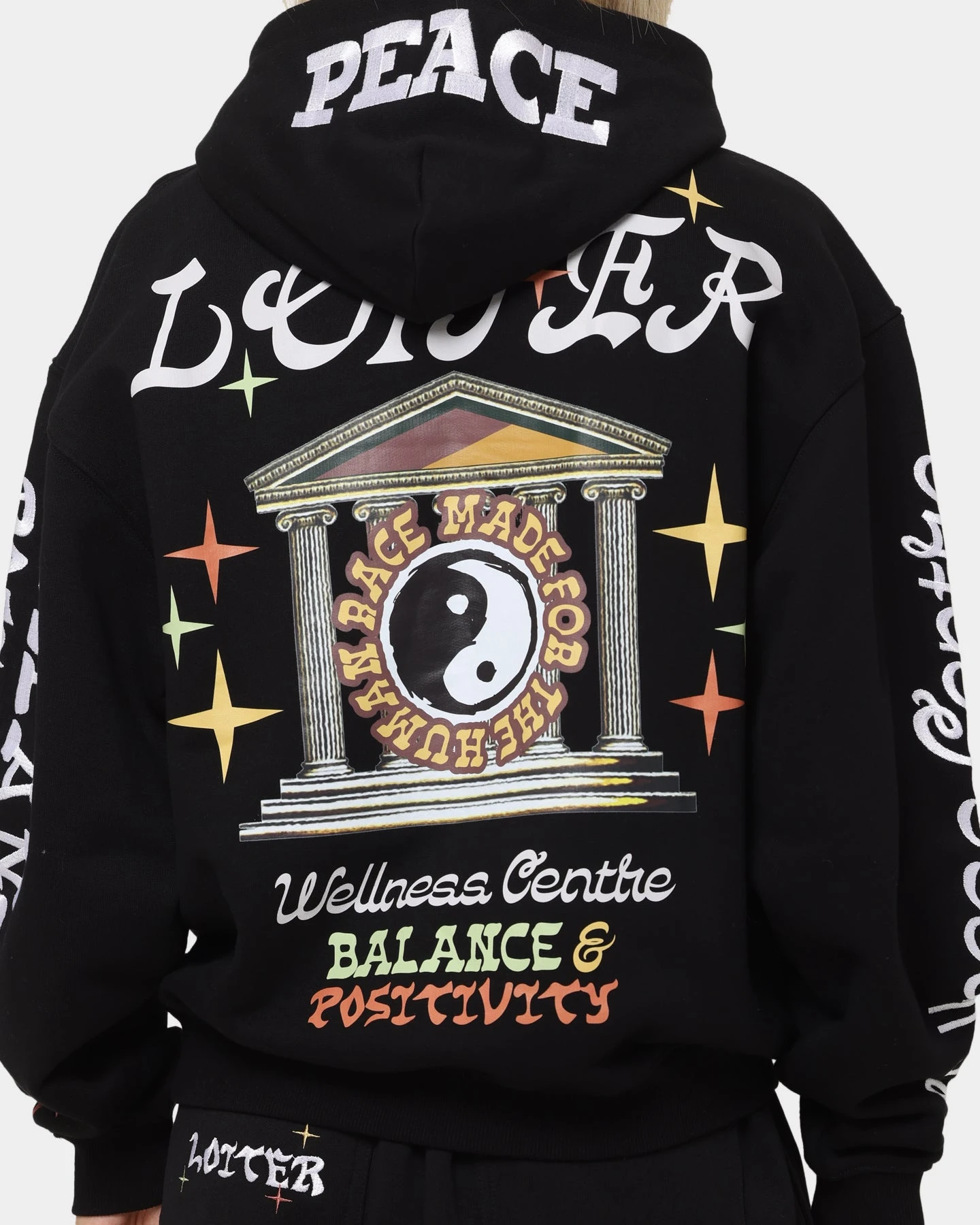 Loiter Peace Walker Hoodie Black 7 Loiter Peace Walker Hoodie Black - Image 5