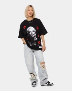 Carré X Marilyn Monroe Wonderful Vintage T-Shirt Washed Black -Sportswear Women Store 02041968 YW607 womens 0030