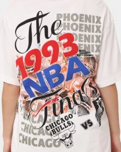 Mitchell & Ness Phoenix Suns VS Chicago Bulls 1993 Finals Vintage T-Shirt Vintage White 14 Mitchell & Ness Phoenix Suns VS Chicago Bulls 1993 Finals Vintage T-Shirt Vintage White -Sportswear Women Store 02042096 YV003 womens 050