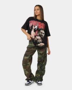 Goat Crew X Tai "Bam Bam" Tuivasa Tai Collage Vintage T-Shirt Washed Black -Sportswear Women Store 02042128 YW607 womens 0020