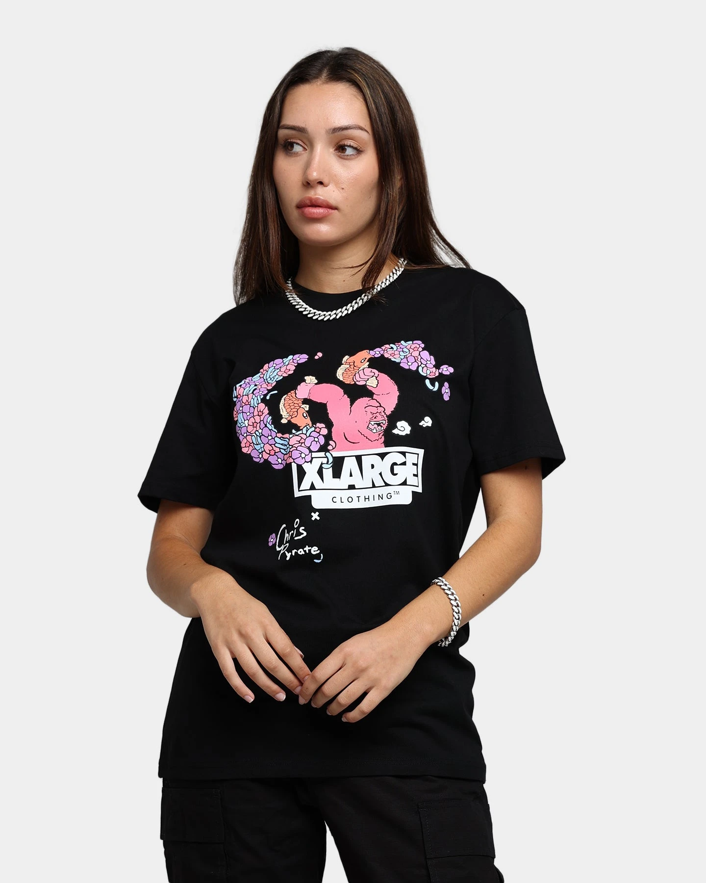 X-Large X Chris Pyrate T-Shirt Black 3 X-Large X Chris Pyrate T-Shirt Black