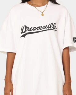 Dreamville Dreamville Logo Vintage T-Shirt Off White -Sportswear Women Store 02042273 YO007 womens 0030