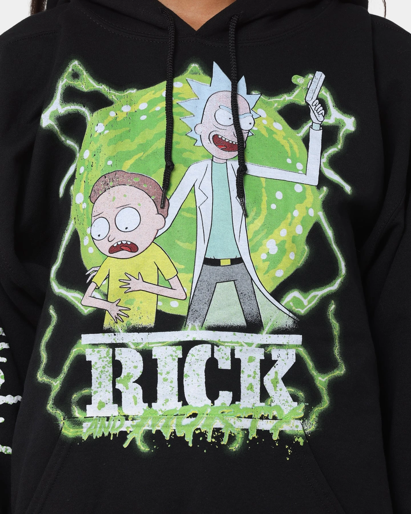 Goat Crew X Rick And Morty Portal Hoodie Black 5 Goat Crew X Rick And Morty Portal Hoodie Black - Image 3