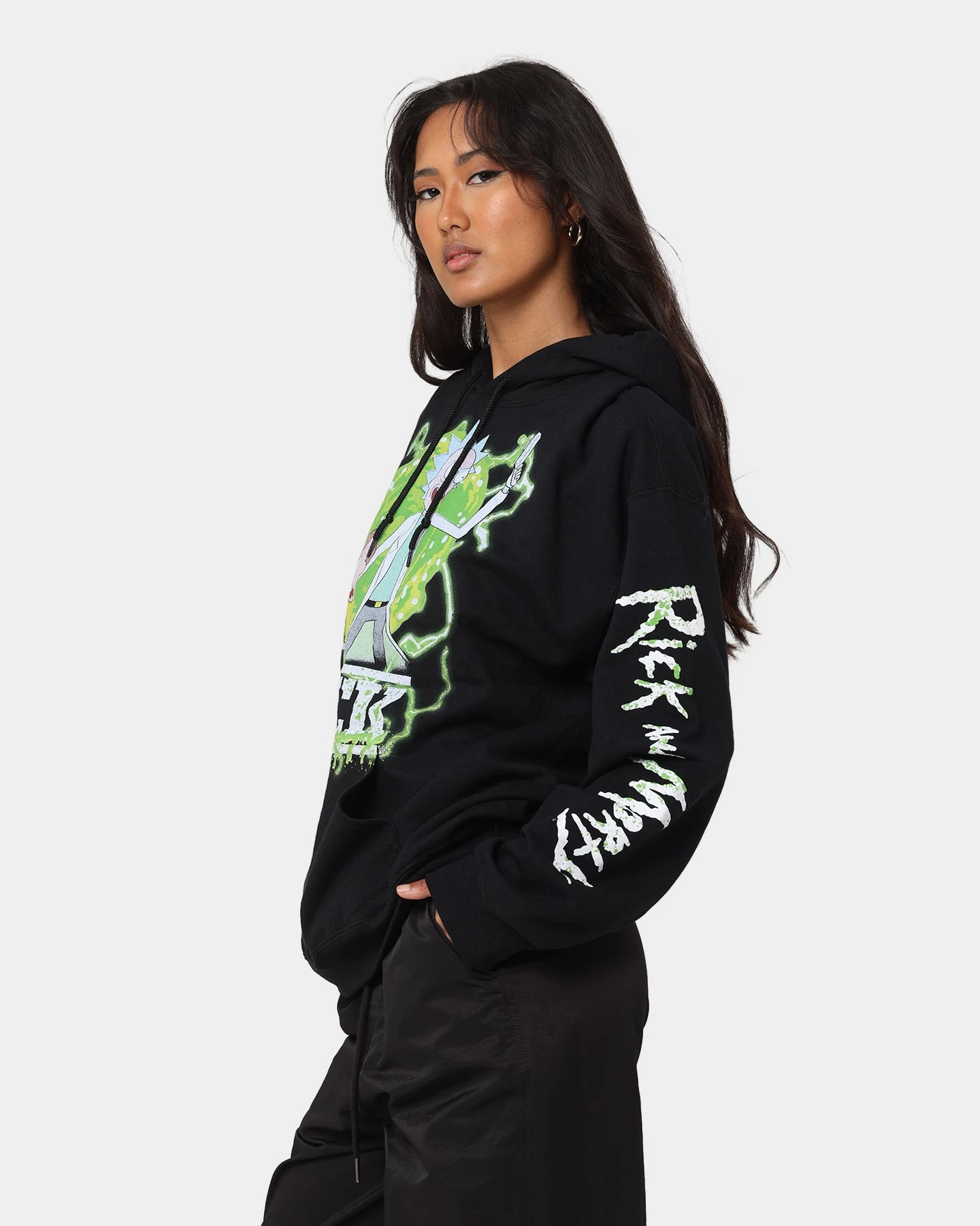Goat Crew X Rick And Morty Portal Hoodie Black 8 Goat Crew X Rick And Morty Portal Hoodie Black - Image 6