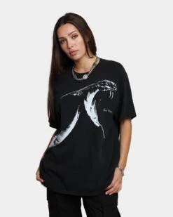 Goat Crew Snake Vintage T-Shirt Black Wash