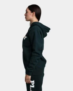 Playboy By CK Wordmark Hoodie Forest Green -Sportswear Women Store 02042559 YF006 womens 0060