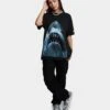 American Thrift X Jaws Jaws Vintage T-Shirt Black Wash 1 American Thrift X Jaws Jaws Vintage T-Shirt Black Wash -Sportswear Women Store 02042573 YB295 womens 0020