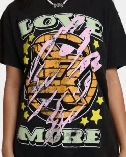Goat Crew Love More T-Shirt Black Wash -Sportswear Women Store 02042971 YB295 womens 0030
