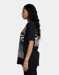 Goat Crew Supercross Racing Team Vintage T-Shirt Black Wash -Sportswear Women Store 02043140 YB295 womens 0070