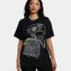 American Thrift Eagles Vintage T-Shirt Black Wash -Sportswear Women Store 02043145 YB295 womens 0010